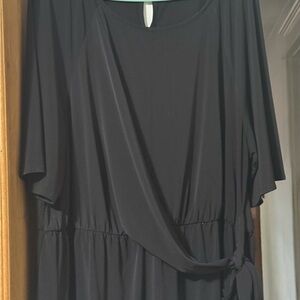 Lane Bryant Black Dress with Tie Detail